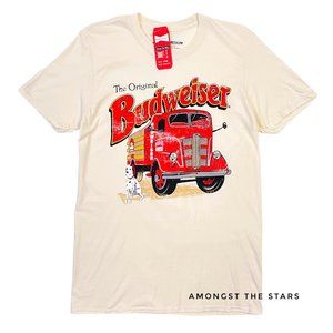 The Original Budweiser Truck Dalmatian Beige T-Shirt